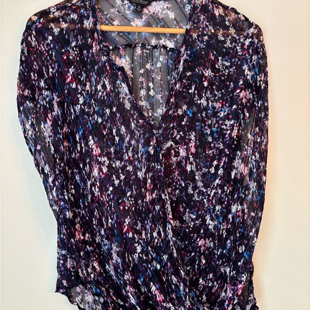 Lucky Brand Multicolor Blouse with Chic Style